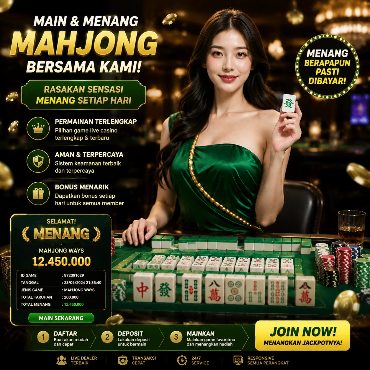 Yang berubah di mimigame: bookmark, e-wallet, turnover
